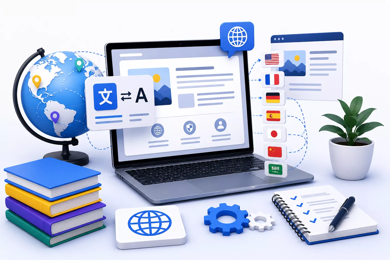 Cr&eacute;ation de site multilingue professionnel
