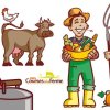 Illustrations originales créées par ivisite pour Mes Courses à la Ferme